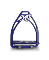 Angled customizable Exalte Aluminium Stirrups Blue