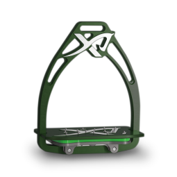 Classic customizable Exalte Aluminium Stirrups Green