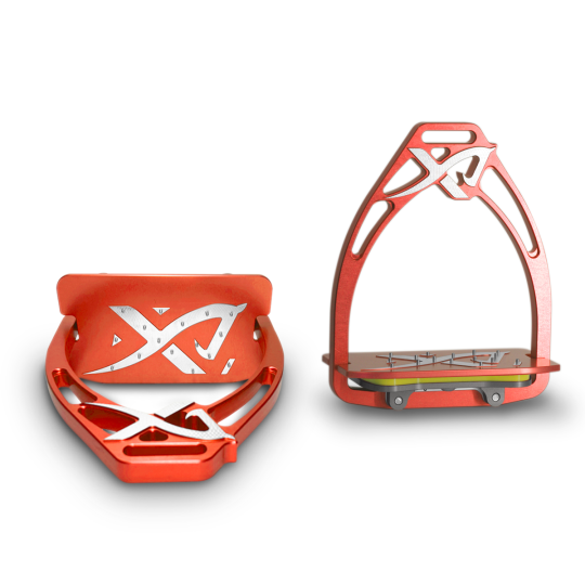 Classic customizable Exalte Aluminium Stirrups Orange