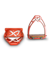 Classic customizable Exalte Aluminium Stirrups Orange