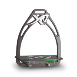 Classic customizable Exalte Aluminium Stirrup Graphite Grey