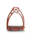 Angled customizable Exalte Aluminium Stirrups Copper Red