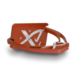 Angled customizable Exalte Aluminium Stirrups Copper Red