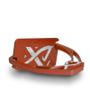 Angled customizable Exalte Aluminium Stirrups Copper Red