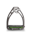 Angled Exalte Aluminium Stirrups Graphite Grey