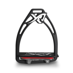 Angled customizable Exalte Aluminium Stirrups Black