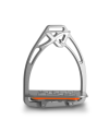 Angled customizable Exalte Stirrups Aluminium Grey