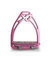 Angled customizable Exalte Aluminium Stirrups Pink