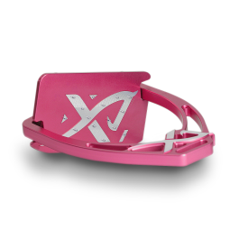 Angled customizable Exalte Aluminium Stirrups Pink