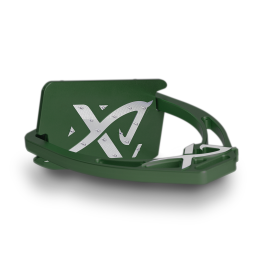 Angled customizable Exalte Aluminium Stirrups Racing Green