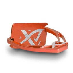 Angled customizable Exalte Aluminium Stirrups Orange